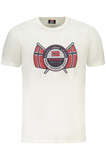 NORWAY 1963 T-SHIRT MANICHE CORTE UOMO BIANCO