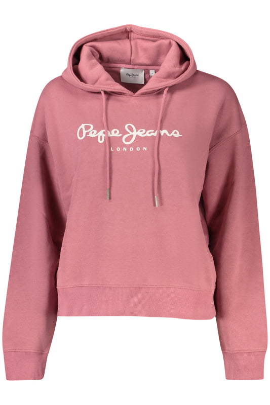 PEPE JEANS FELPA SENZA ZIP DONNA ROSA