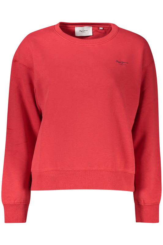 PEPE JEANS FELPA SENZA ZIP DONNA ROSSO