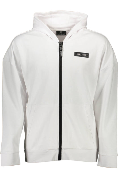 PLEIN SPORT FELPA CON ZIP UOMO BIANCO