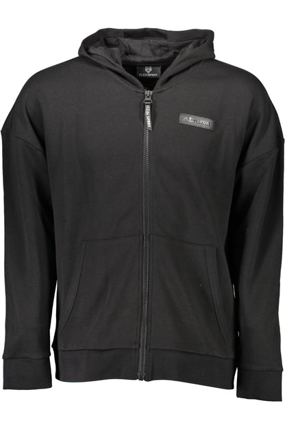 PLEIN SPORT FELPA CON ZIP UOMO NERO