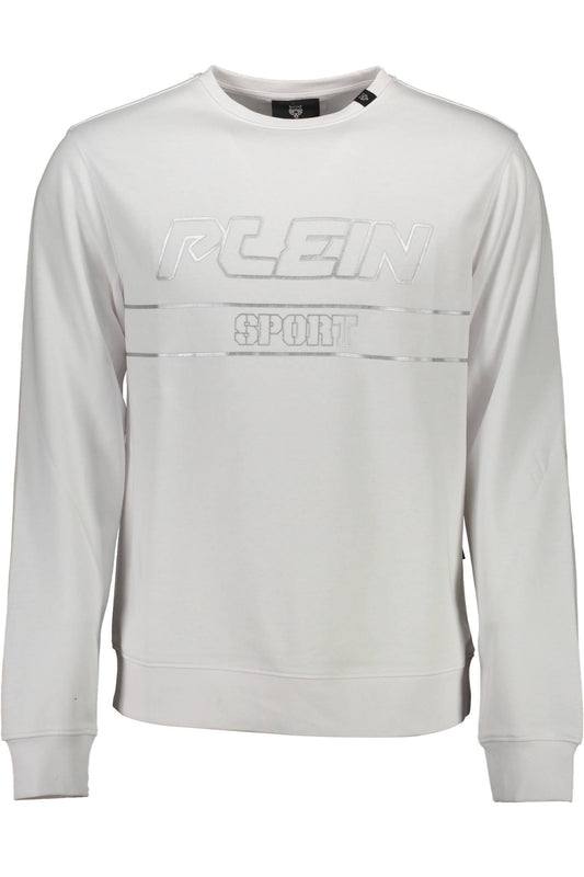 PLEIN SPORT FELPA SENZA ZIP UOMO BIANCO