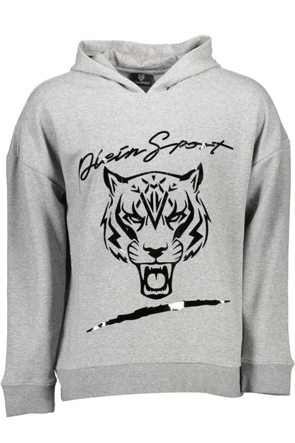 PLEIN SPORT FELPA SENZA ZIP UOMO GRIGIO