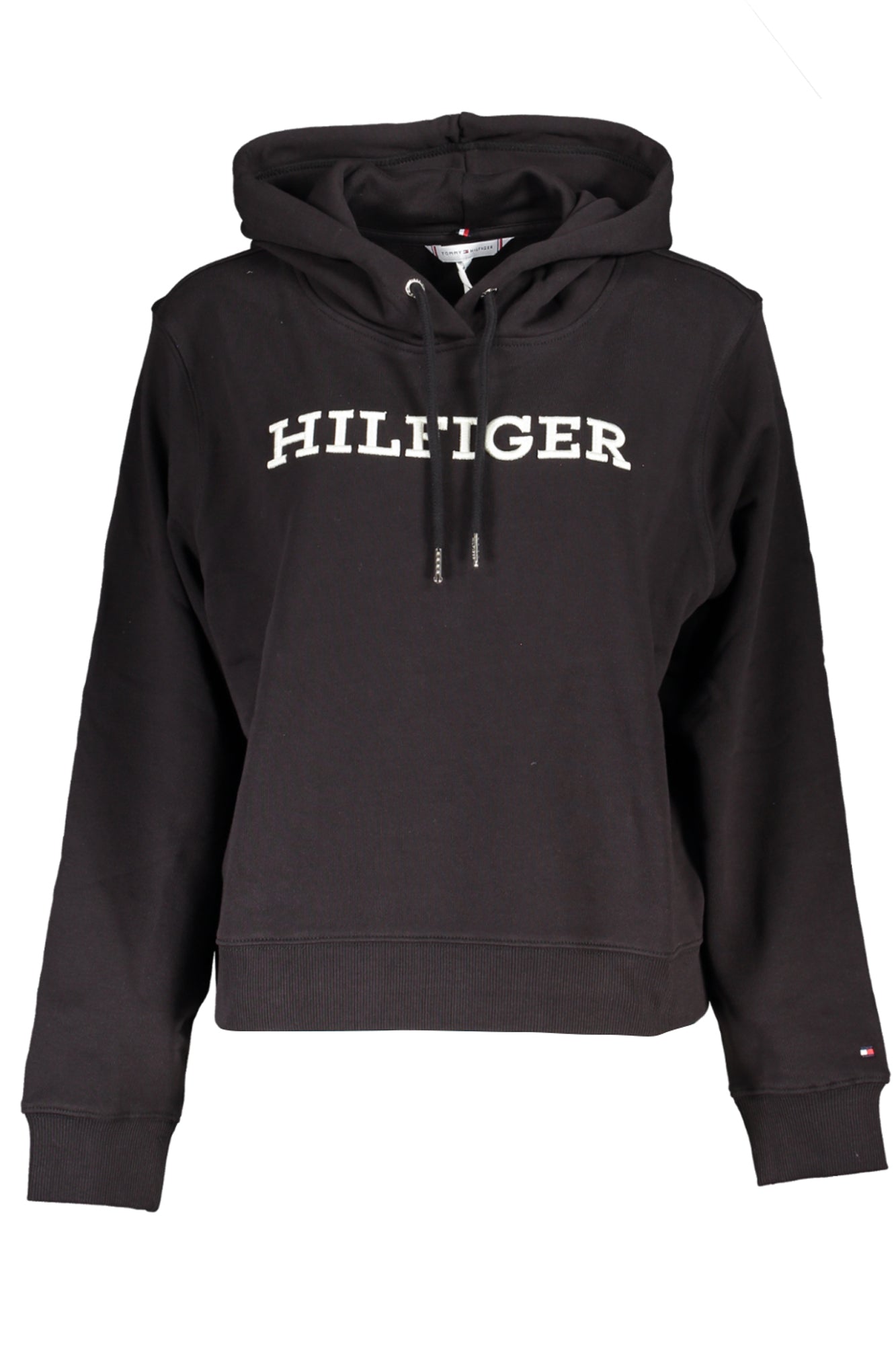 TOMMY HILFIGER FELPA SENZA ZIP DONNA NERO