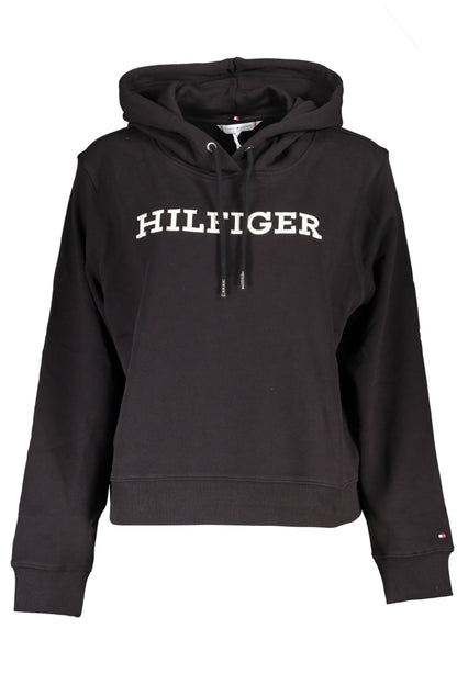 TOMMY HILFIGER FELPA SENZA ZIP DONNA NERO