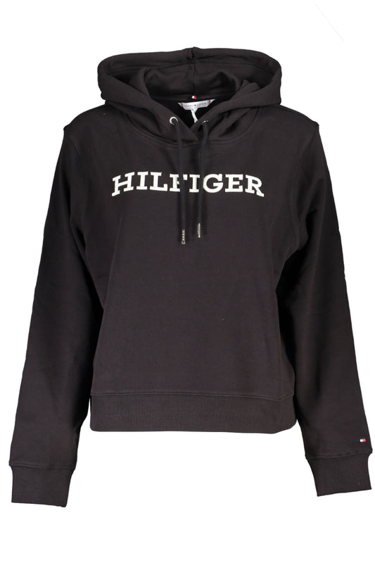 TOMMY HILFIGER FELPA SENZA ZIP DONNA NERO