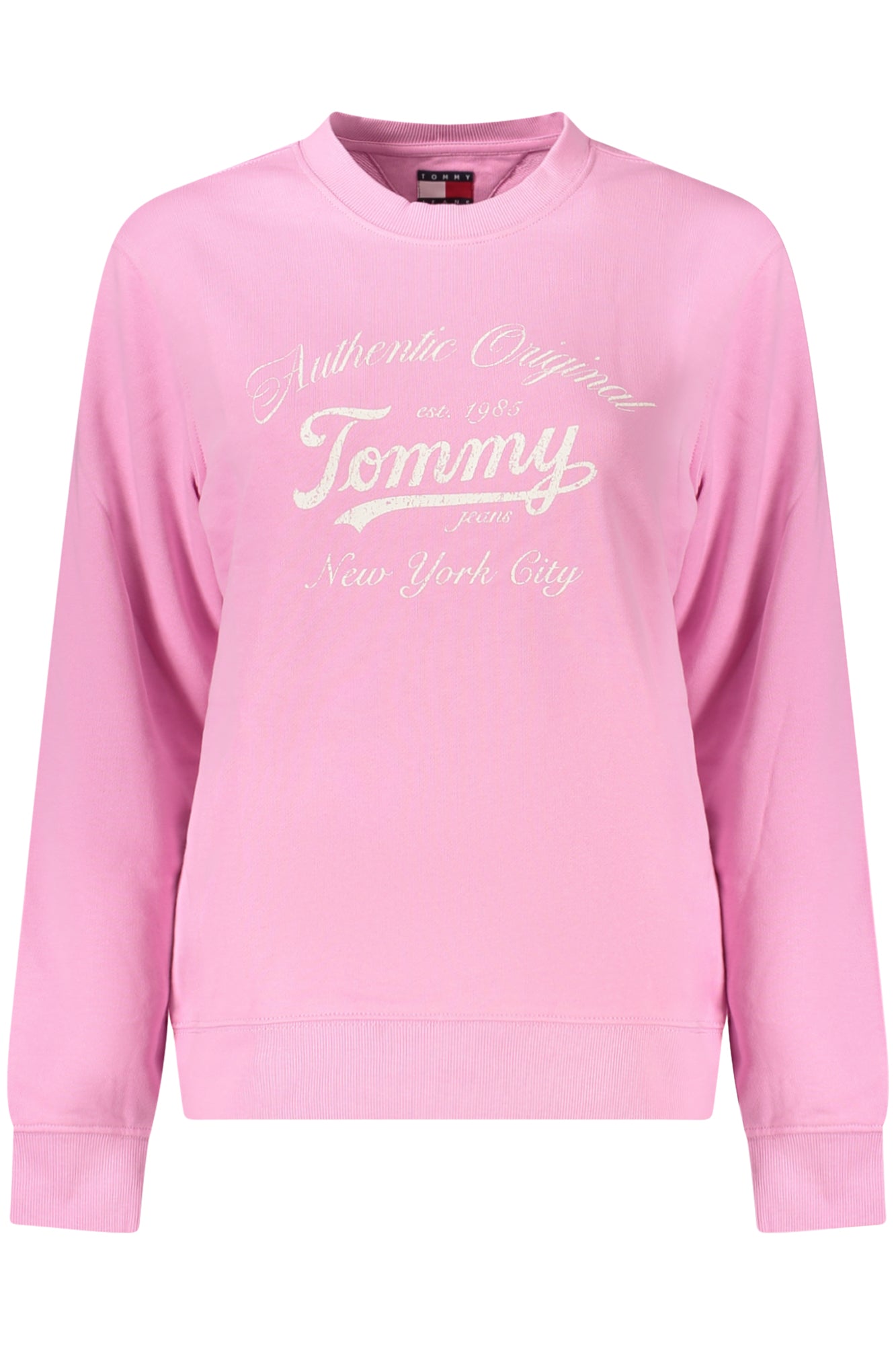 TOMMY HILFIGER FELPA SENZA ZIP DONNA ROSA