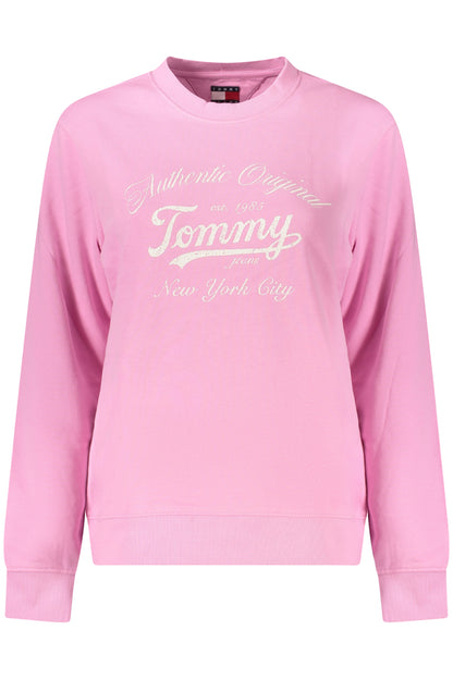 TOMMY HILFIGER FELPA SENZA ZIP DONNA ROSA