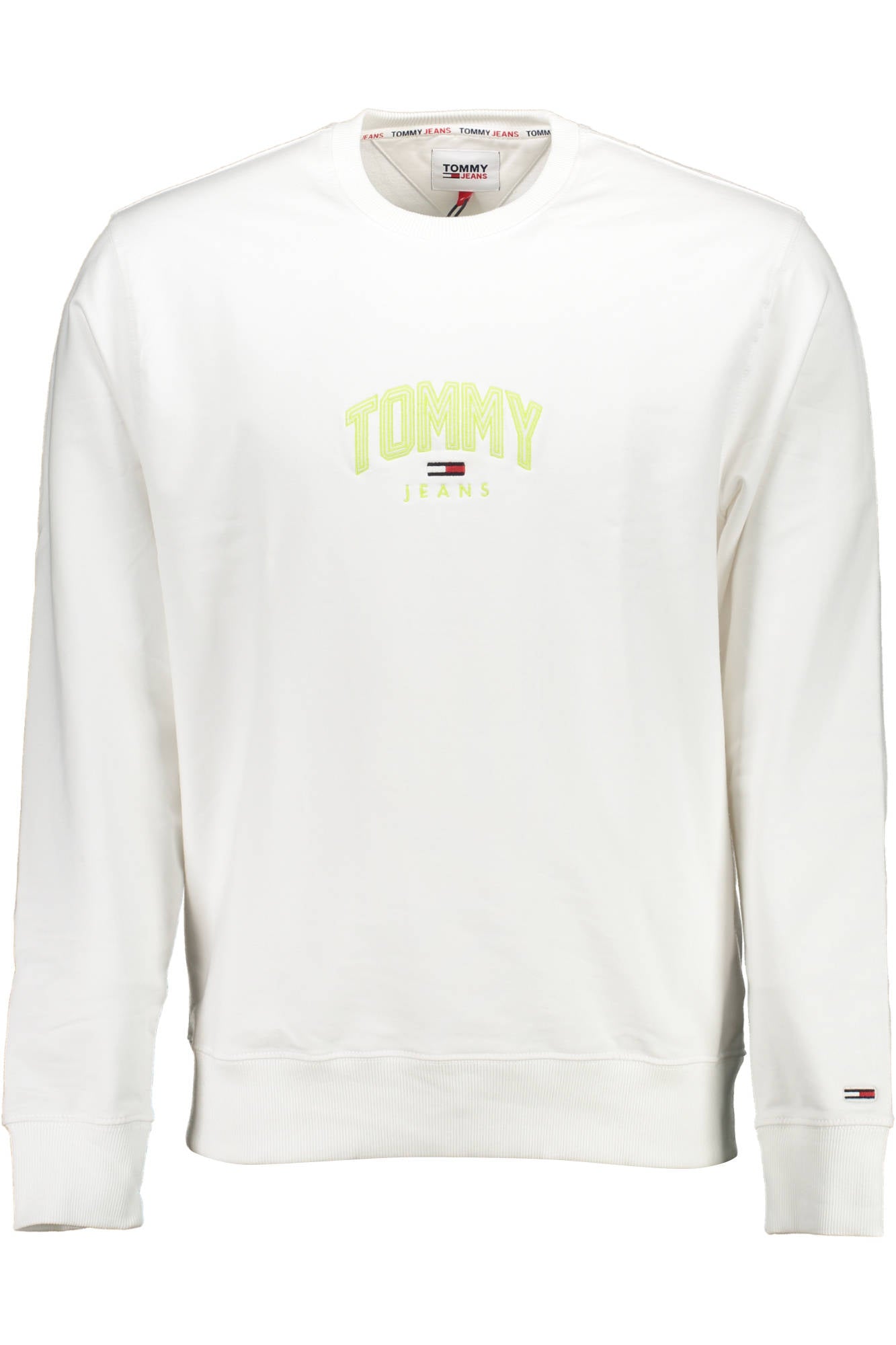 TOMMY HILFIGER FELPA SENZA ZIP UOMO BIANCO