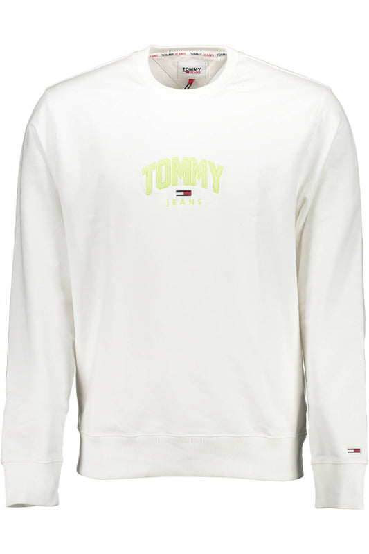 TOMMY HILFIGER FELPA SENZA ZIP UOMO BIANCO