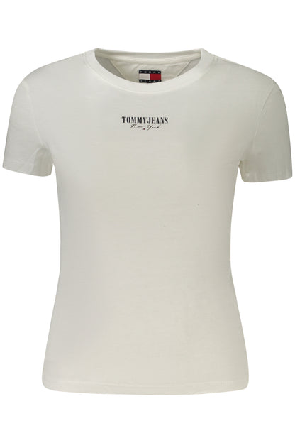 TOMMY HILFIGER T-SHIRT MANICHE CORTE DONNA BIANCO