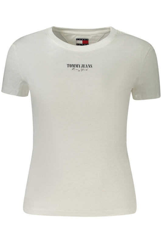 TOMMY HILFIGER T-SHIRT MANICHE CORTE DONNA BIANCO