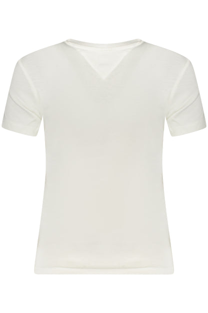 TOMMY HILFIGER T-SHIRT MANICHE CORTE DONNA BIANCO