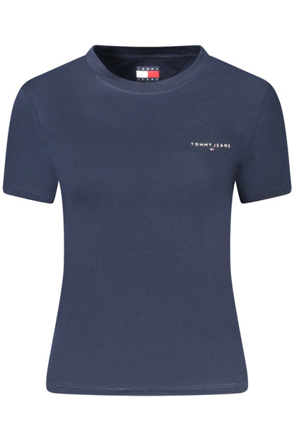 TOMMY HILFIGER T-SHIRT MANICHE CORTE DONNA BLU