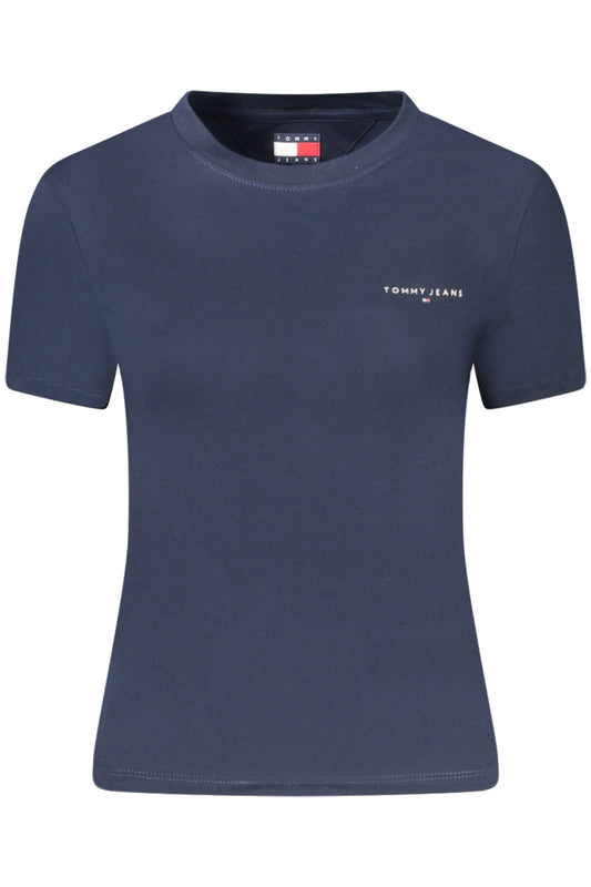 TOMMY HILFIGER T-SHIRT MANICHE CORTE DONNA BLU