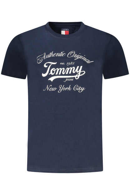 TOMMY HILFIGER T-SHIRT MANICHE CORTE DONNA BLU