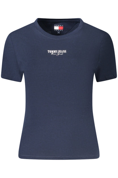 TOMMY HILFIGER T-SHIRT MANICHE CORTE DONNA BLU