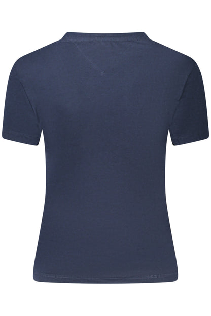 TOMMY HILFIGER T-SHIRT MANICHE CORTE DONNA BLU