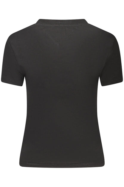 TOMMY HILFIGER T-SHIRT MANICHE CORTE DONNA NERO