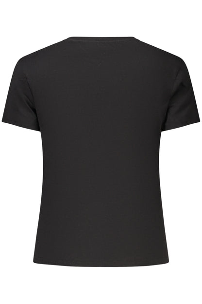 TOMMY HILFIGER T-SHIRT MANICHE CORTE DONNA NERO
