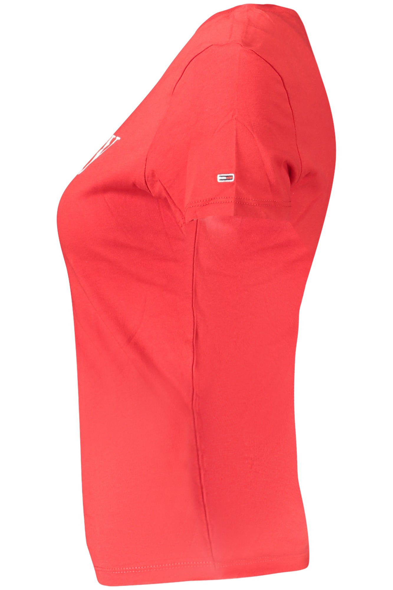 TOMMY HILFIGER T-SHIRT MANICHE CORTE DONNA ROSSO