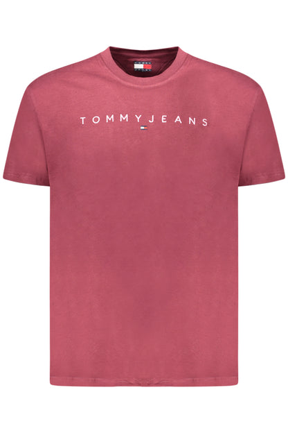 TOMMY HILFIGER T-SHIRT MANICHE CORTE UOMO ROSSO