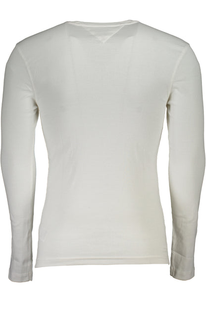 TOMMY HILFIGER T-SHIRT MANICHE LUNGHE UOMO BIANCO