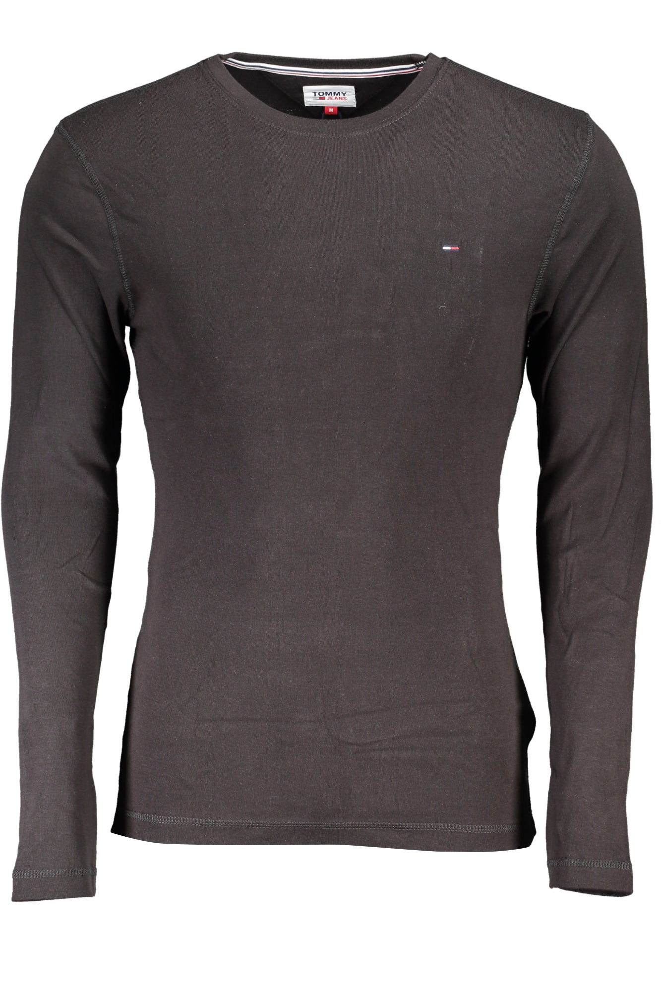 TOMMY HILFIGER T-SHIRT MANICHE LUNGHE UOMO NERO