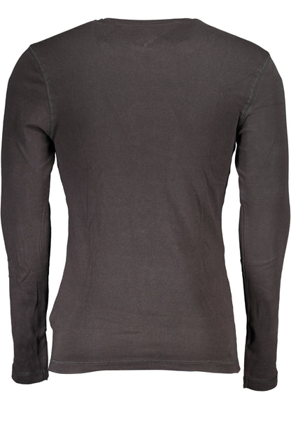 TOMMY HILFIGER T-SHIRT MANICHE LUNGHE UOMO NERO