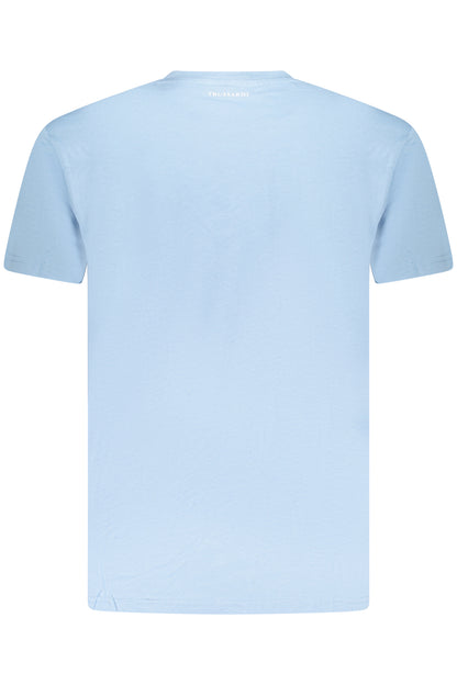 TRUSSARDI T-SHIRT MANICHE CORTE UOMO AZZURRO