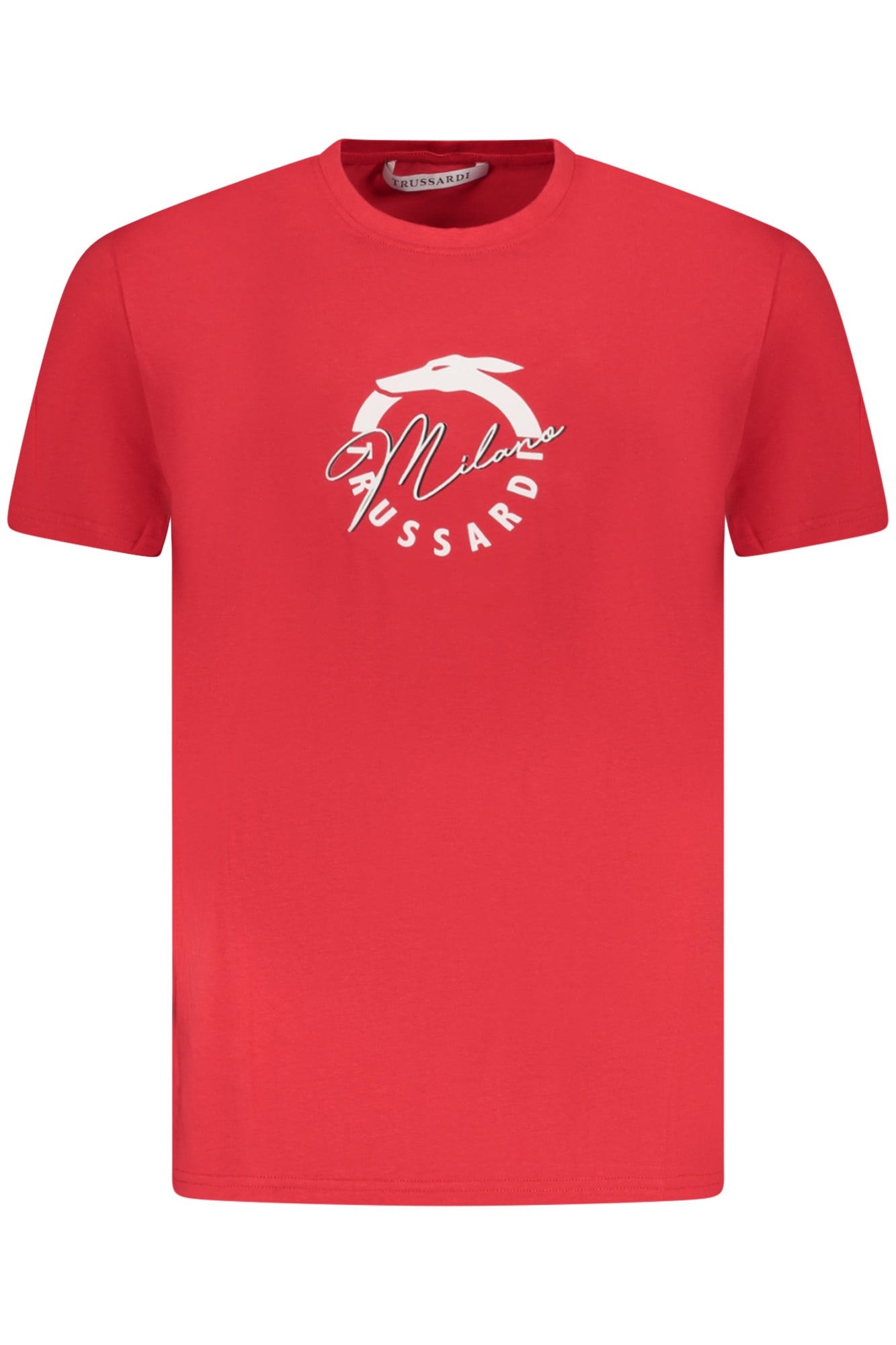 TRUSSARDI T-SHIRT MANICHE CORTE UOMO ROSSO
