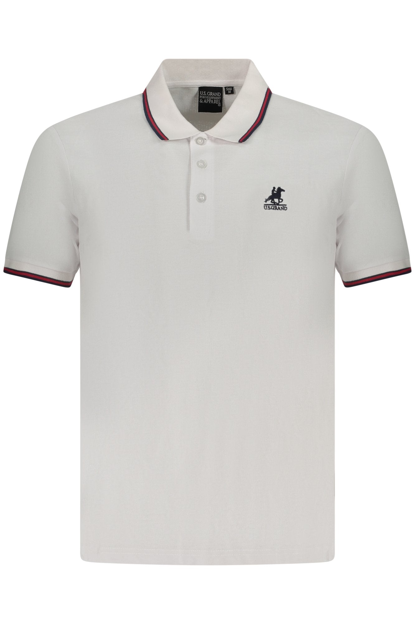 U.S. GRAND POLO POLO MANICHE CORTE UOMO BIANCO