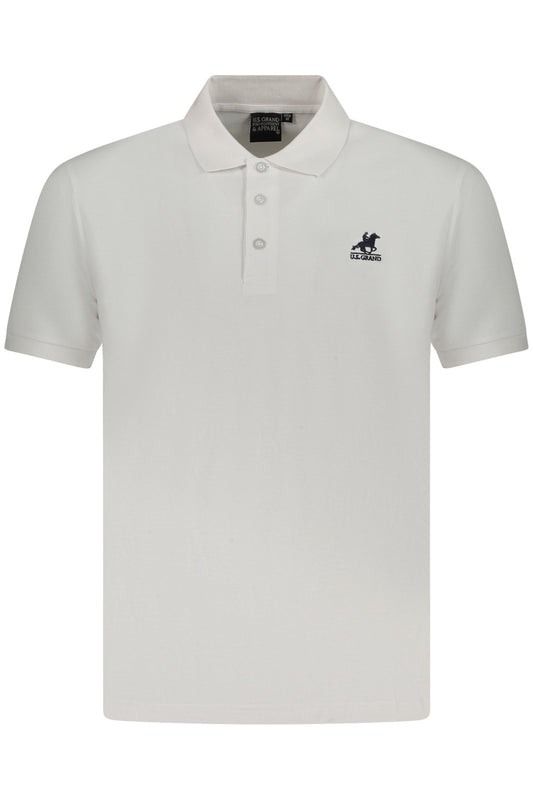 U.S. GRAND POLO POLO MANICHE CORTE UOMO BIANCO