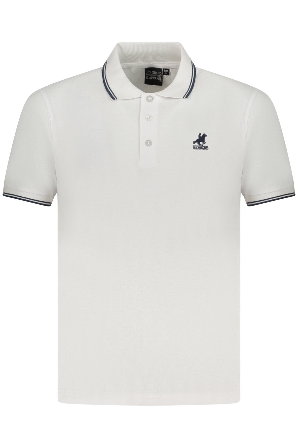 U.S. GRAND POLO POLO MANICHE CORTE UOMO BIANCO