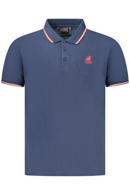 U.S. GRAND POLO POLO MANICHE CORTE UOMO BLU