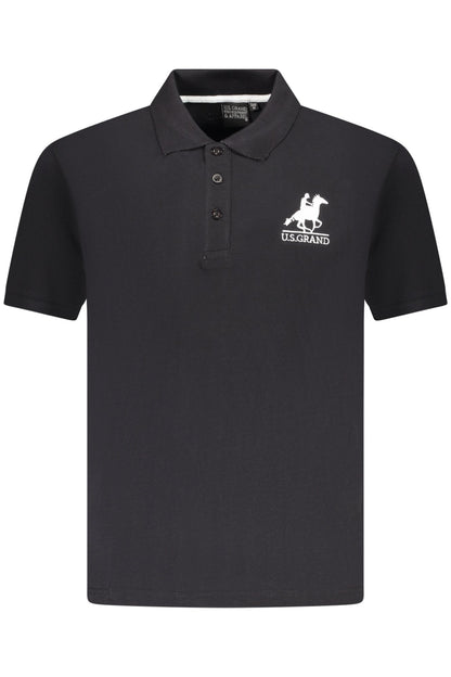 U.S. GRAND POLO POLO MANICHE CORTE UOMO NERO