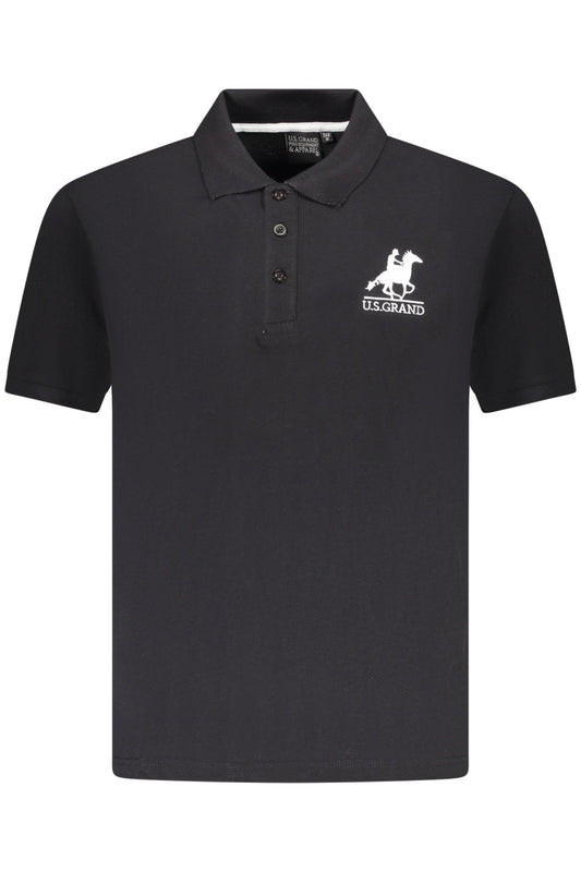 U.S. GRAND POLO POLO MANICHE CORTE UOMO NERO
