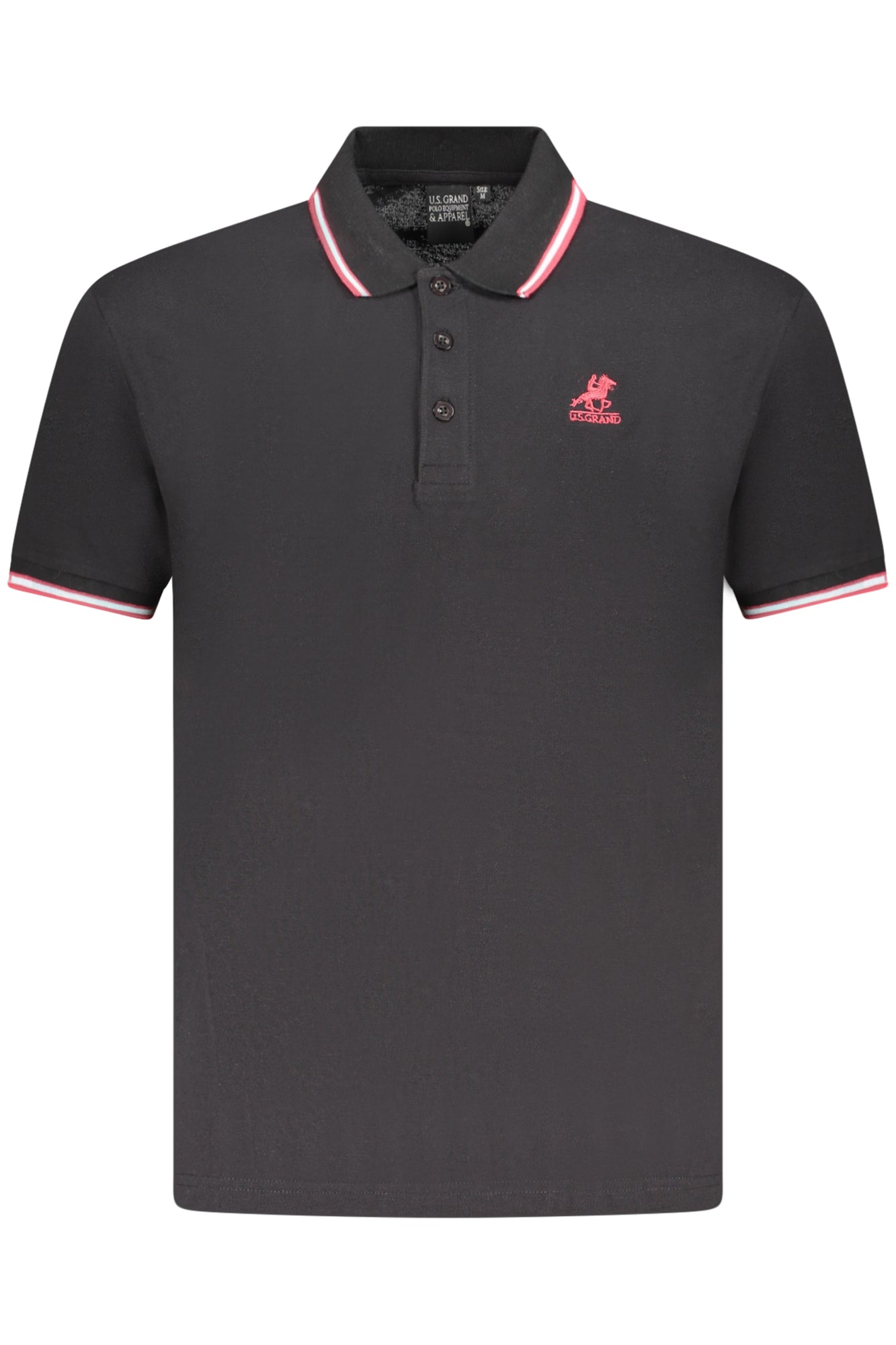 U.S. GRAND POLO POLO MANICHE CORTE UOMO NERO