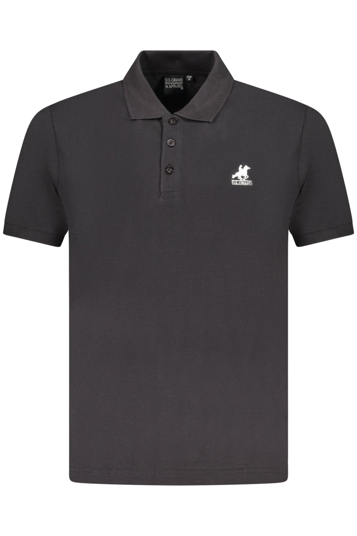 U.S. GRAND POLO POLO MANICHE CORTE UOMO NERO
