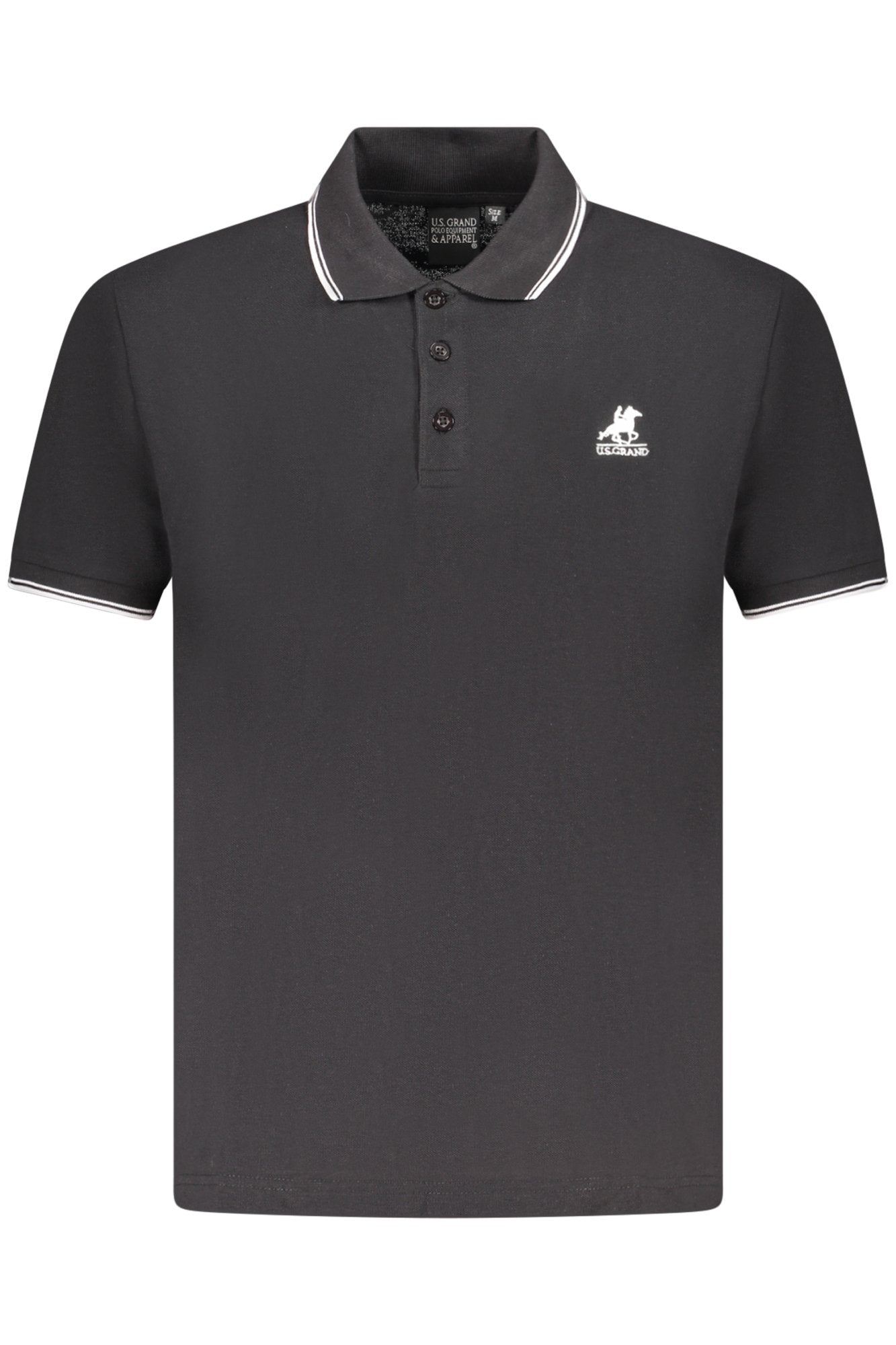 U.S. GRAND POLO POLO MANICHE CORTE UOMO NERO