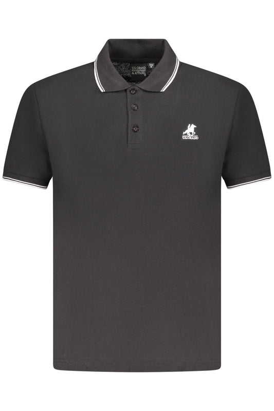 U.S. GRAND POLO POLO MANICHE CORTE UOMO NERO
