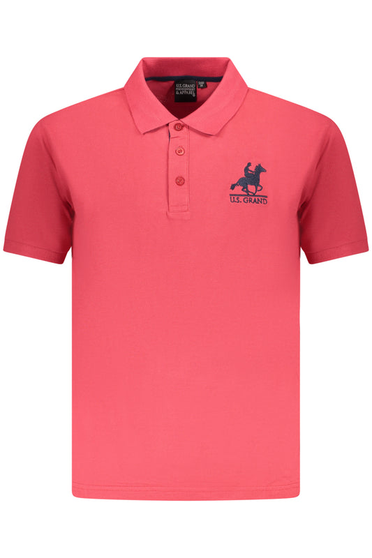 U.S. GRAND POLO POLO MANICHE CORTE UOMO ROSSO