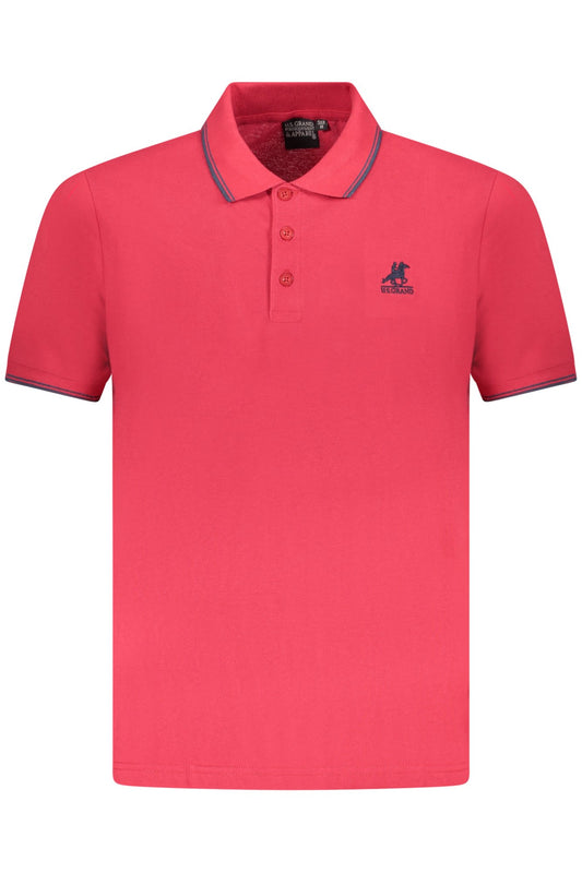U.S. GRAND POLO POLO MANICHE CORTE UOMO ROSSO
