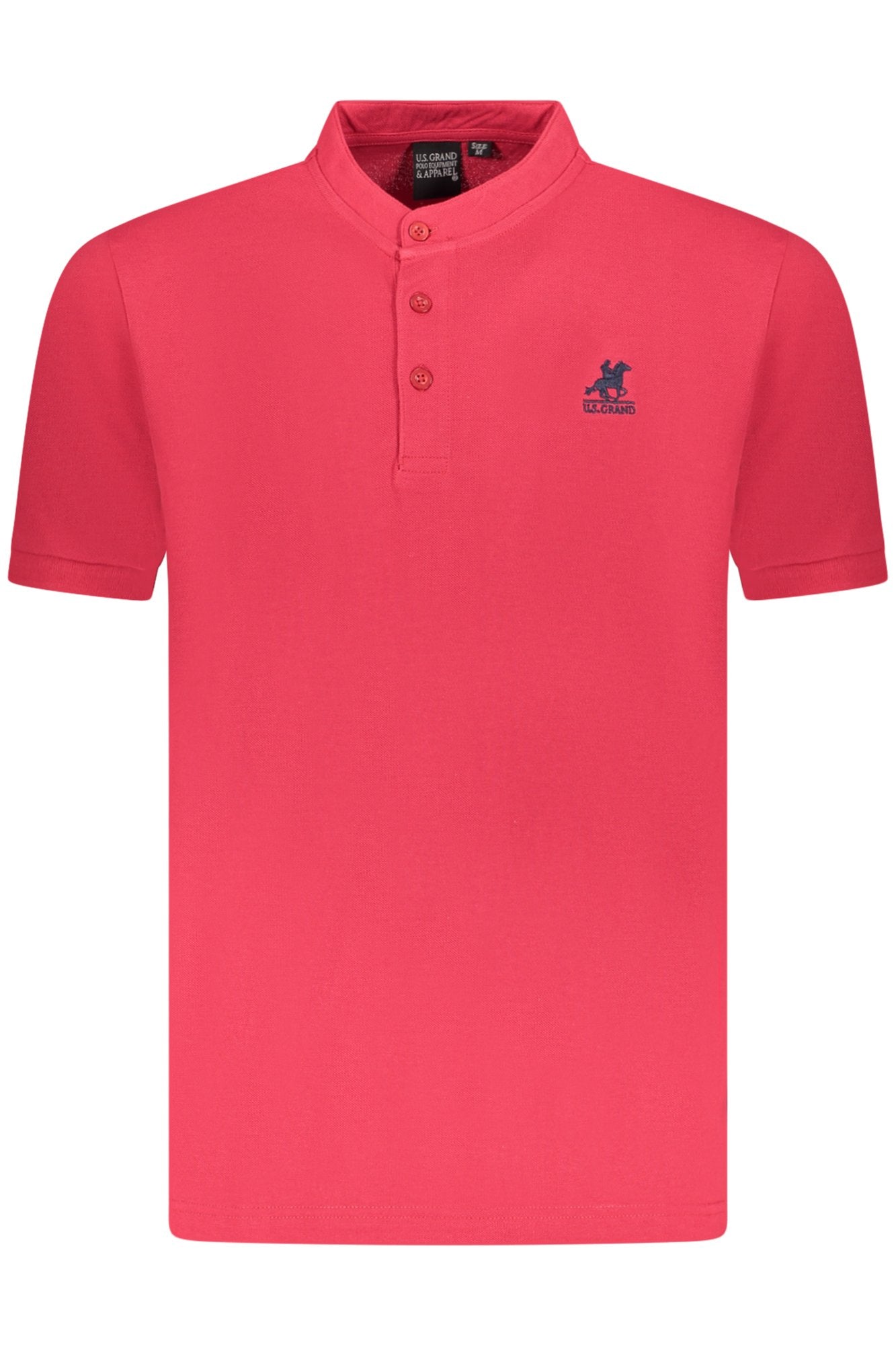 U.S. GRAND POLO POLO MANICHE CORTE UOMO ROSSO