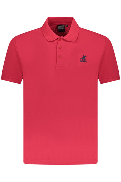 U.S. GRAND POLO POLO MANICHE CORTE UOMO ROSSO