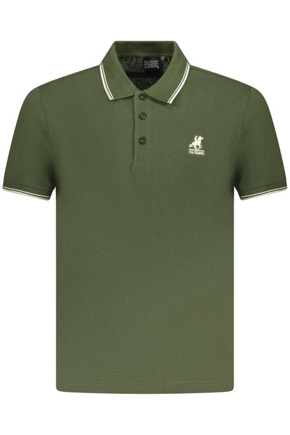 U.S. GRAND POLO POLO MANICHE CORTE UOMO VERDE