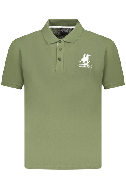 U.S. GRAND POLO POLO MANICHE CORTE UOMO VERDE
