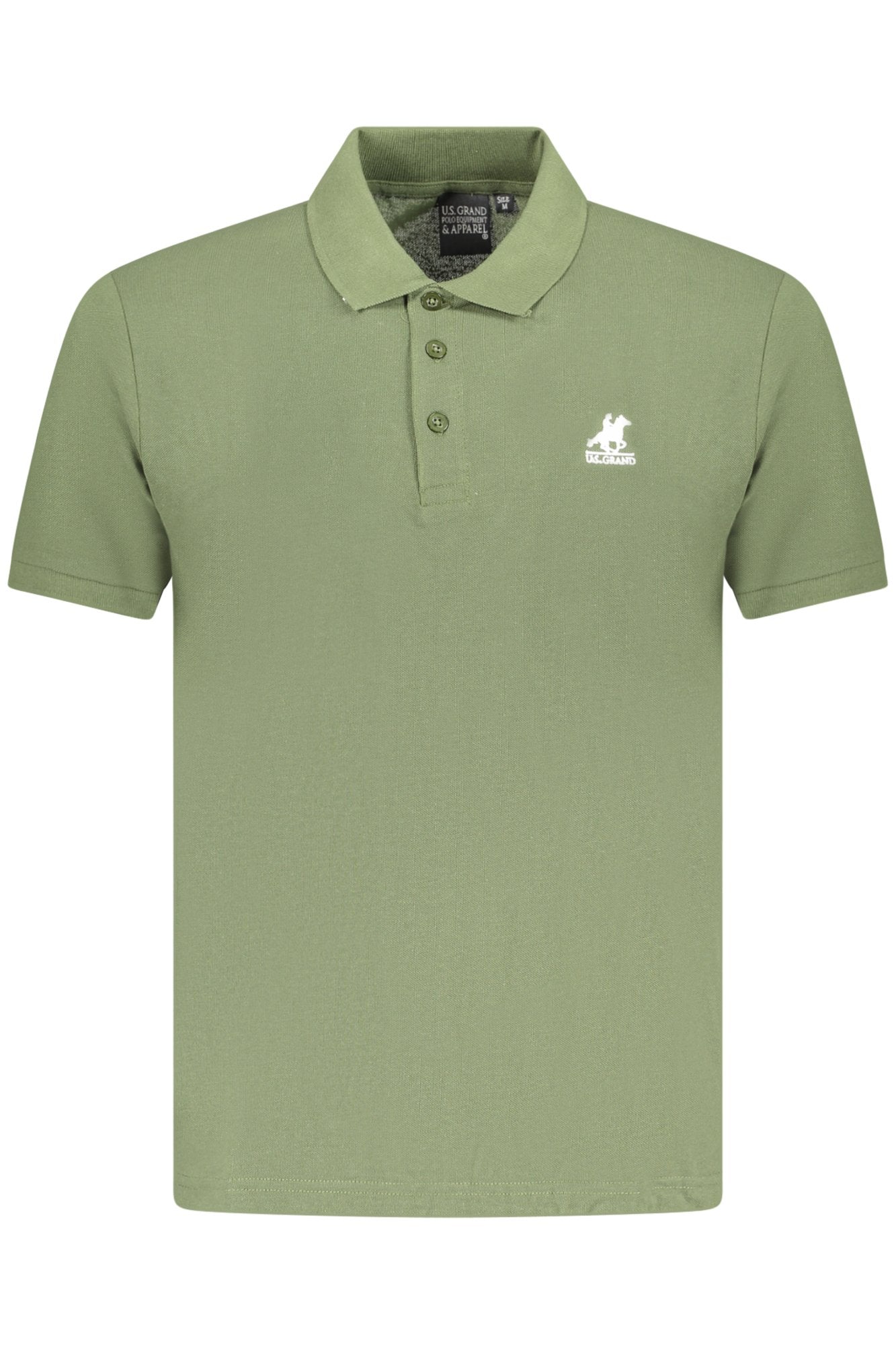 U.S. GRAND POLO POLO MANICHE CORTE UOMO VERDE
