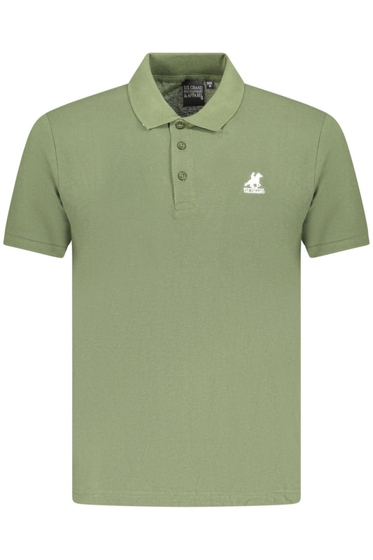 U.S. GRAND POLO POLO MANICHE CORTE UOMO VERDE