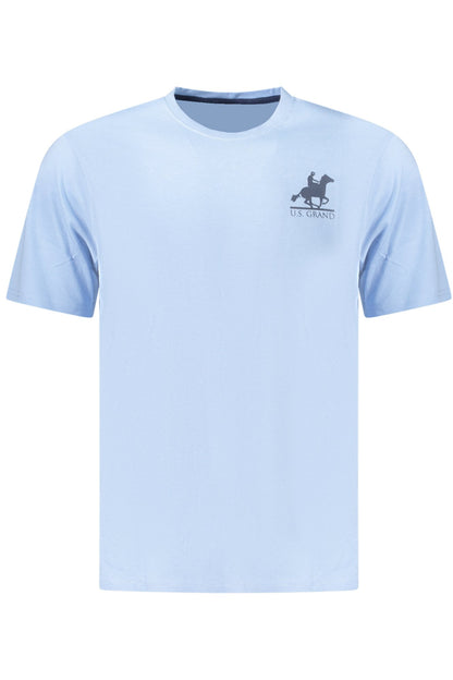 U.S. GRAND POLO T-SHIRT MANICHE CORTE UOMO AZZURRO